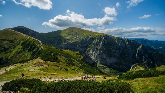 Tatry widok z Giewontu Zakopiec